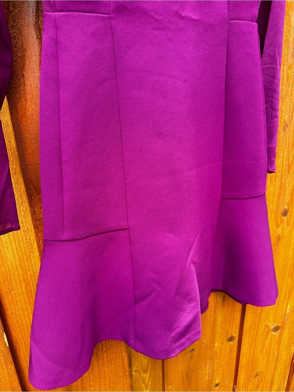 DKNY sheer panel dress